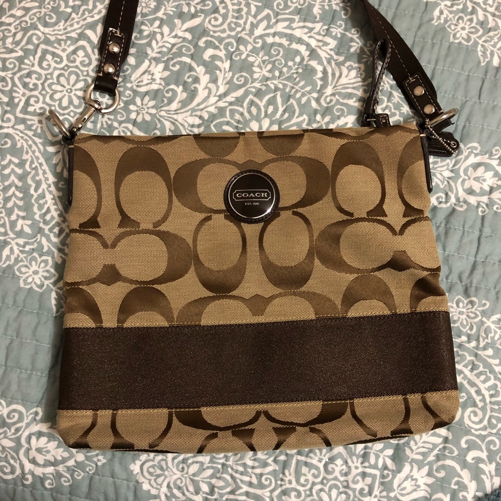 Coach Signature Over the Shoulder Purse